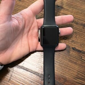 *SOLD* LIKE NEW! Black Apple Watch 42mm Black
